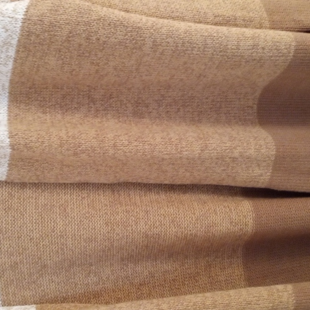 Style And Co Colorblock Open Front Cardigan Earrh Colors Medium New With Tag - Picture 3 of 6